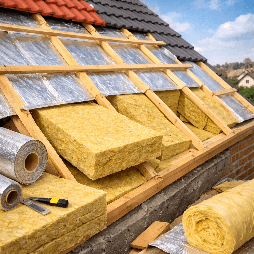 Beispiel einer Wärmedämmung am Gebäude